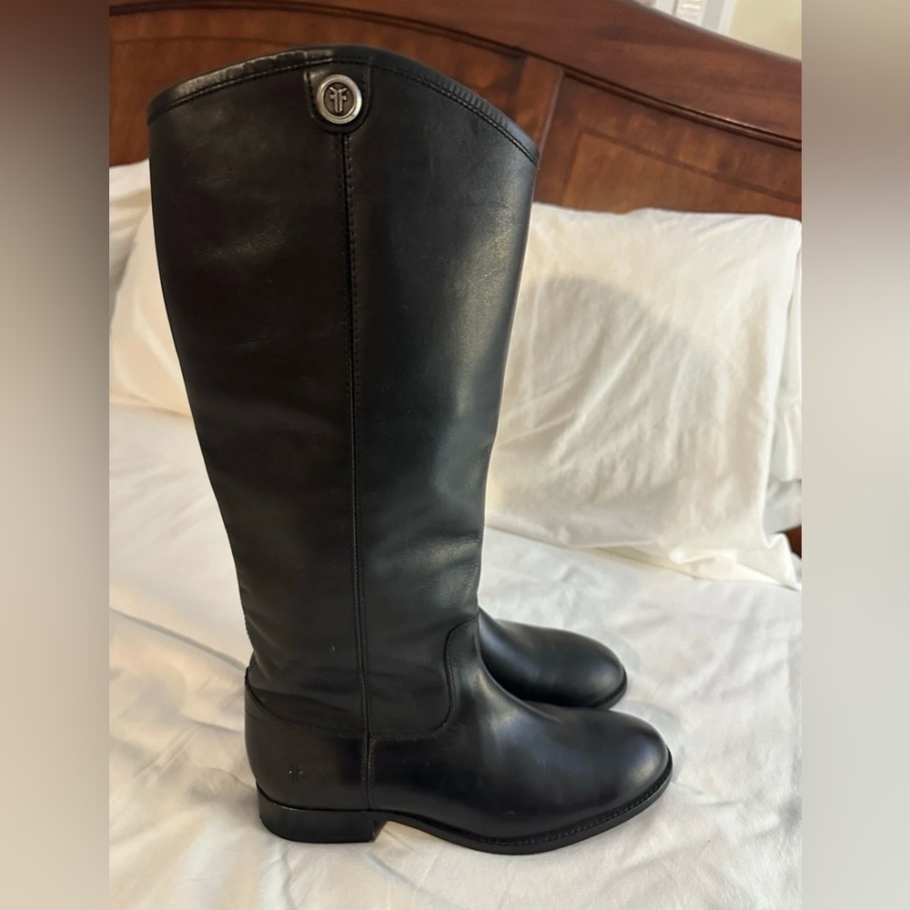 Frye Melissa Leather Tall Boot Size 7 - Picture 5 of 8